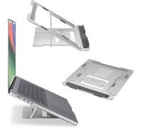 ChicSlick-- Support Pour Ordinateur Portable Jusqu'À 16"", Hauteur & Angle Réglables, Rehausseur Pour Ordinateur Portable & Repliable Avec Patins Antidérapants, Aluminium (K50417Ww)[X1046]