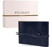 Chicslick-Tivoli Album Photo En Cuir Recyclé De Fabrication Artisanale Italienne, A5 (16x21 Cm) Bleu[J523]