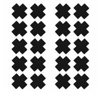 CHICTRY Cache Teton Invisible en Silicone | Cache Téton Autoadhésif Lavable, Réutilisable et Moins Épais pour Bien Épouser Votre Sein | Couvre Mamelon Taille Unique (10 Paires) Noir Taille unique