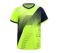 CHICTRY Maillot de Foot Enfant Garçon T-Shirts de Sport Football Séchage Rapide Vêtement Sport Jogging Running Gym Course 6-16 Ans A Vert Fluo 7-8 Ans