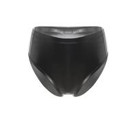 CHICTRY Wetlook Cuir Slip Femme Taille Haute Lisse Brillant Culotte Lingerie Latex Hotpants Party Clubwear Noir XXL
