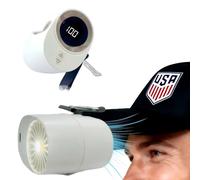 CHICWAY Ventilateur portable à clipser, 6 vitesses avec écran LED, ventilateur personnel rechargeable 20H avec lampe de poche, mini ventilateur mains libres pour chemise/ceinture/bureau pour