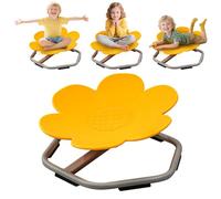 Chidiam Chaise Tournante Sensorielle,Siège Pivotant 360° pour Enfants Autistes TDAH| Mobilier Adapté Salle de Classe Thérapie,Base Antidérapante,Assise et Rotation,Pivot Doux et Sécurisé (Jaune)