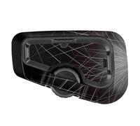 CHIDiFANS Lot de 4 autocollants décoratifs imperméables pour casque Bluetooth Cardo FREECOM de moto, peau, housse de protection et différents styles (style 36)