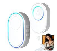 CHIE PORTA, ALERT OPEN PORTA, | Alarme D'entrée | Sans Fil Smart Chime Welcome System Alertes Dispositif De Notification De Notification Pour La Maison, Indicateur De Réglage Du Volume Et LED