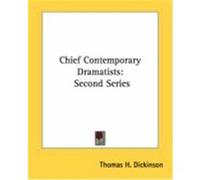 Chief Contemporary Dramatists