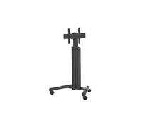 Chief Fusion Medium Height Adjustable Mobile TV Cart - For Displays 32-65" - Black chariot - pour Écran LCD - noir