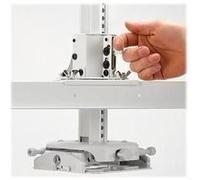 Chief Universal Suspended Ceiling Projector System - White - Kit de montage (plaque d'interface, plaque pour plafond suspendu, colonne) - pour projecteur - verrouillable - blanc - plafond suspendu - p