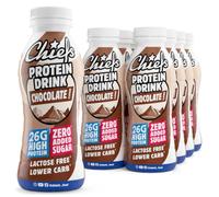 CHIEFS Boisson protéinée avec 26g de protéines & BCAA - Chocolat - 8x330ml | Milk Protein Drink - Shake riche en protéines et faible en glucides - Sans lactose et sans sucres ajoutés