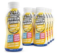 CHIEFS Boisson protéinée avec 26g de protéines & BCAA - Vanille - 8x330ml | Milk Protein Drink - Shake riche en protéines et faible en glucides - Sans lactose et sans sucres ajoutés