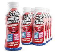Chiefs® Milk Protein Drink avec 25 g de protéines et BCAA • Shake riche en protéines et faible en glucides, sans lactose et sans sucres ajoutés • 8 x 330 ml (Berry Falls)