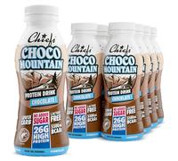 Chiefs® Milk Protein Drink avec 26g de protéines et BCAA • Shake de haute teneur en carbes, sans lactose et faible en sucre • 8 x 330ml (Choco Mountain)
