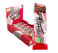Chiefs® Protein Bar avec 20g de protéines et 209kcal • Barre protéinée à faible teneur en sucre et riche en protéines • 12 x 55g (Strawberry)