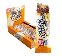 Chiefs® Protein Bar avec 20g de protéines et 214kcal • Barre protéinée à faible teneur en sucre et riche en protéines • 12 x 55g (Salty Caramel)