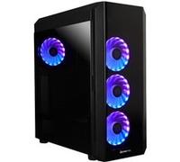 Chieftec Boitier Moyen Tour ATX Scorpion 3 GL-03B-OP RGB avec panneaux vitrés (Noir)