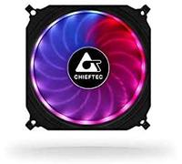 Chieftec Ventilateur boîtier PC CF-1225RGB – RGB, 12 cm, 1200 tr/min, 16 dB, 53 cfm