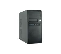 Chieftec CG-04B-OP Boîtier PC Midi Tower ATX/micro ATX Noir, 2x 5.25", 2x 3.5", USB 3.2 Gen 1, Ventilateurs 80/90/120mm, Acier SECC, 180x484x404mm