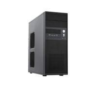 Chieftec CQ-01B-U3-OP Boîtier PC Midi Tower Noir - ATX/micro ATX, 4x 3.5", 2x 5.25", USB 3.2 Gen 1, Ventilation 120/80mm, Sans alimentation