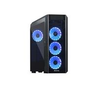 Chieftec GL-03B-OP Scorpion 3 Tower Noir, ATX/microATX/Mini-ITX, 3x120mm avant, 1x120mm arrière, 2x 3.5", 2x 2.5", USB 3.2 Gen 1, SPCC/Verre trempé