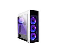 Chieftec GL-03W-OP Boîtier PC Midi Tower Blanc, Acier/Verre Trempé, ATX/micro ATX/Mini-ITX, 3x 120mm avant, 1x 120mm arrière, USB 3.2 Gen 1