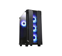 Chieftec GS-01B-OP Boîtier PC Tower Noir ATX/microATX/Mini-ITX, 3x120mm avant, 1x120mm arrière, USB 3.2 Gen 1, RGB, Verre trempé, HDD 2.5/3.5", SPCC