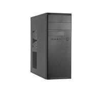 Chieftec HQ-01B-OP Boîtier PC Midi Tower Noir ATX/micro ATX, 2x5.25" ext, 4x3.5", 3x3.5" int, USB 3.2 Gen 1, Vent. 120mm/80mm, SECC, 160x428x410mm