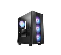 Chieftec HUNTER 2 GS-02B-OP Midi Tower Noir : Boîtier PC ATX/microATX/Micro-ITX, 3x120mm avant, 1x120mm arrière, USB 3.2 Gen 1, USB Type-C, Verre Trempé