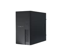 Chieftec PC-Gehäuse Schwarz XT-01b-350GPB mATX mit 350W Netzteil, Mehrfarbig