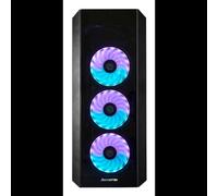 Chieftec SCORPION 3 GL-03B-UC-OP : Boîtier PC Midi Tower ATX/microATX/Mini-ITX Noir, 3x 120mm avant, 1x 120mm arrière, USB 3.2 Gen 1/Gen 2x2 Type A/C