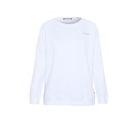 Chiemsee Sweatshirt mit Humorvollem Motiv Sweat-Shirt avec Motif Surf Humoristique, 11-0601 Bright White, M Femme