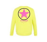 Chiemsee Sweatshirt mit Label-typischem Backprint Sweat-Shirt avec imprimé typique de l'étiquette, 12-0645 Lemon Tonic, XL Homme
