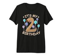 Chien 2e Anniversaire T-Shirt Haut de Gamme