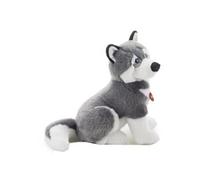 chien 35 cm câline Huskey gris / blanc