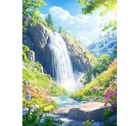 Chien 5D Peinture Diamant Painting Fleur DIY Diamond Painting Adulte, Diamond Canevas Kit Complet Adulte, Loisir Creatif Kit Cristal Débutants, Décoration Murale Maison, Cadeau 130x100cm, Model 187