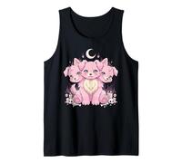 Chien à 3 têtes Pastel Goth Anime créatures Kawaii Manga Horreur Débardeur