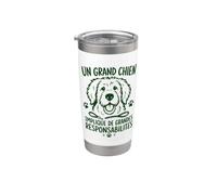 Chien à adopter amour canin éducation canine propriétaire Gobelet isotherme en acier inoxydable double paroi