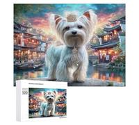 Chien à crête Chinois Puzzle 500 Pièces Challenge 3D Unique Cute Chien Pet Jeu D'Intelligence pour Adultes Et Enfants Relaxation Artistique Cadeau De Famille Décoration 500 PCS