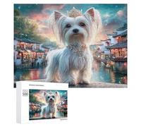 Chien à crête Chinois Puzzle 500 Pièces Vision 3D Unique Cute Chien Pet Jeu D'Intelligence pour Adultes Et Enfants Divertissement Créatif Cadeau Unique Famille 500 PCS
