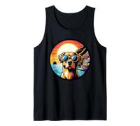 Chien à la côte amalfitaine ! Côte méditerranéenne Italie Débardeur