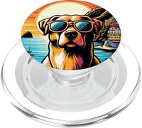 Chien à la côte amalfitaine ! Côte méditerranéenne Italie PopSockets PopGrip pour MagSafe