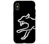 Chien à l'état d'ébauche Coque pour iPhone X/XS