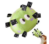 Chien à mâcher ballon de football, balle de clics de chien avec sangles | Boules de chien piquantes agressives pour jeu interactif, chiens, grand chien