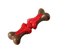 Chien à mâcher et durable, convient pour les chiens qui aiment mâcher avec un design fragment adapté aux soins des chiens de taille moyenne à grande KYm324 (rouge, 16 cm)