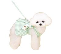 Chien à Plaid Robe Chien à Plaid Robe Harnais Plateau Ensemble Mignon Jupe de Chiot Bowknot vêtements pour Animaux d'été pour Petit Chien Moyen m