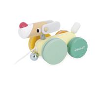 Janod Jeu d'éveil Zigolos Chien à promener en bois multicolore Ficelle 50 cm Dès 12 mois