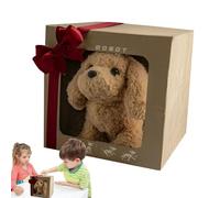 Chien aboyant interactif en peluche électronique | Simulation Puppy Pet Companion Doll avec mouvement réaliste pour enfants, garçons, fils, filles
