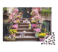 Chien Adorable Chien Convient aux Jeux en Famille Convient aux Cadeaux d'anniversaire avec Difficulté et Défi Élevés 300pcs (40x28cm)