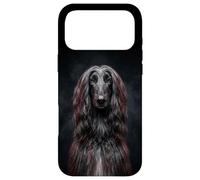 Chien Afghan Noir Mignon et élégant lévrier Ironie Coque pour iPhone 17 Pro Max