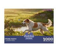 Chien afghanPuzzle 1000 Pièces Chien Style Pin-up Coloré, Jeu Éduchatif, Jouet 1000 Pièces, Peinture Art, Adultes/Enfants 38x26cm/1000pcs