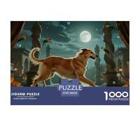 Chien afghanPuzzle 1000 Pièces Chien Style Pin-up Coloré, Puzzle Qualité Supérieure, Illustration Originale, Détente 38x26cm/1000pcs